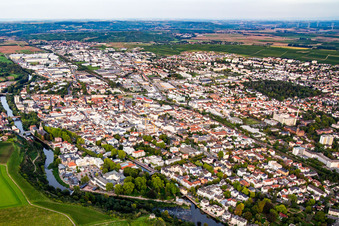 Photographie aérienne de Vue d'ensemble depuis le sud-ouest à Bad Kreuznach dans le département Rhénanie-Palatinat, Allemagne