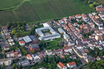 Vue aérienne de Système d'information pour la production végétale intégrée (ISIP) eV, Centre de services pour les zones rurales Rheinhessen-Nahe-Hunsrück et Domaine viticole d'État Bad Kreuznach à Bad Kreuznach dans le département Rhénanie-Palatinat, Allemagne