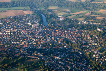 Vue aérienne de Du nord à Vaihingen an der Enz dans le département Bade-Wurtemberg, Allemagne