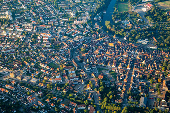 Vue aérienne de Franckstrasse à Vaihingen an der Enz dans le département Bade-Wurtemberg, Allemagne
