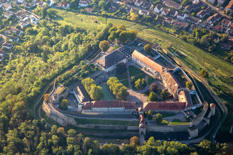 Vue aérienne de Musée Hohenasperg - Une prison allemande à Asperg dans le département Bade-Wurtemberg, Allemagne