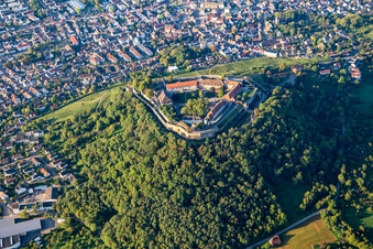 Photographie aérienne de Musée Hohenasperg - Une prison allemande à Asperg dans le département Bade-Wurtemberg, Allemagne