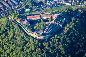 Vue oblique de Musée Hohenasperg - Une prison allemande à Asperg dans le département Bade-Wurtemberg, Allemagne