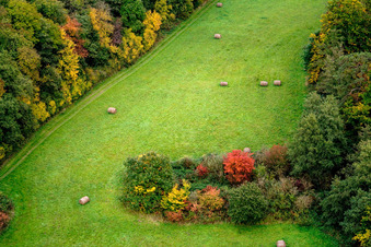 Otterbachtal à Freckenfeld dans le département Rhénanie-Palatinat, Allemagne hors des airs