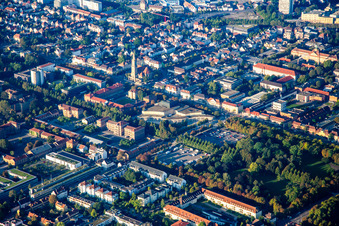 Vue aérienne de Forum au Parc du Château à Ludwigsburg dans le département Bade-Wurtemberg, Allemagne