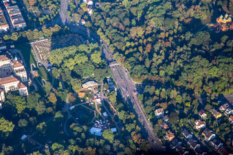 Vue aérienne de Jardin de conte de fées dans le baroque florissant à Ludwigsburg dans le département Bade-Wurtemberg, Allemagne