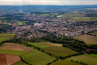 Vue aérienne de De l'est à Steinheim an der Murr dans le département Bade-Wurtemberg, Allemagne