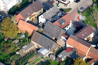 Vue aérienne de Place du village à le quartier Urloffen in Appenweier dans le département Bade-Wurtemberg, Allemagne