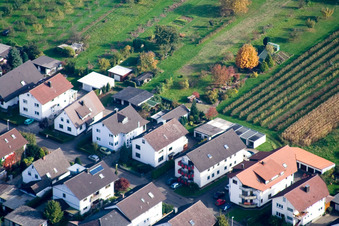 Vue aérienne de Runzweg à le quartier Urloffen in Appenweier dans le département Bade-Wurtemberg, Allemagne