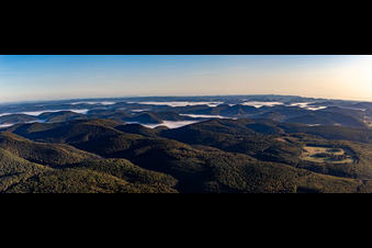 Vue oblique de Langensoultzbach dans le département Bas Rhin, France