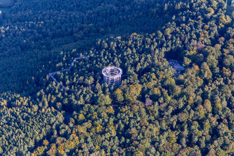 Promenade des Cîmes en Alsace à Cleebourg dans le département Bas Rhin, France vue d'en haut