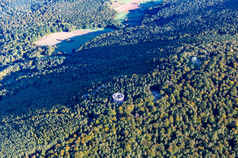 Promenade des Cîmes en Alsace à Cleebourg dans le département Bas Rhin, France depuis l'avion