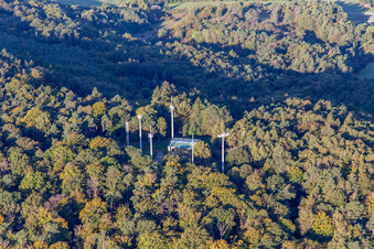 Photographie aérienne de Antennes radar au Col de Stiefelsberg à Cleebourg dans le département Bas Rhin, France