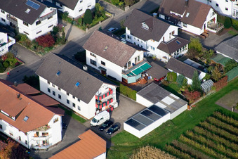 Vue aérienne de Runzweg à le quartier Urloffen in Appenweier dans le département Bade-Wurtemberg, Allemagne