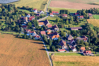Photographie aérienne de Geisberg à le quartier Altenstadt in Wissembourg dans le département Bas Rhin, France