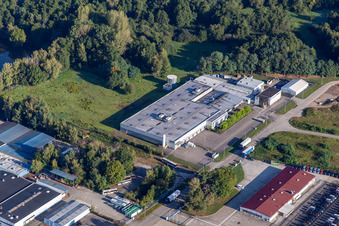 Parker Hannifin Manufacturing à le quartier Altenstadt in Wissembourg dans le département Bas Rhin, France d'en haut
