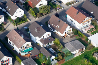 Vue aérienne de Runzweg à le quartier Urloffen in Appenweier dans le département Bade-Wurtemberg, Allemagne