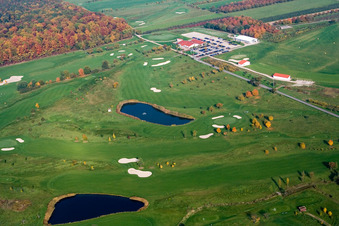 Vue aérienne de Terrain du terrain de golf Golfclub Urloffen dans le quartier de Zimmern à le quartier Urloffen in Appenweier dans le département Bade-Wurtemberg, Allemagne