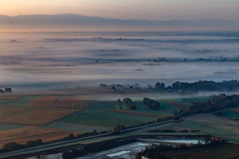 Enregistrement par drone de Riedseltz dans le département Bas Rhin, France
