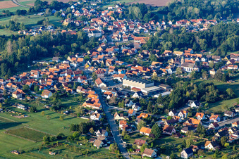 Vue aérienne de Métallurgie Willem à Gumbrechtshoffen dans le département Bas Rhin, France