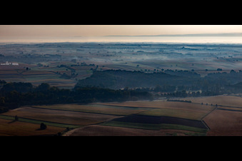 Vue d'oiseau de Ingolsheim dans le département Bas Rhin, France