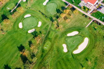 Vue aérienne de Club de golf Urloffen eV à le quartier Urloffen in Appenweier dans le département Bade-Wurtemberg, Allemagne