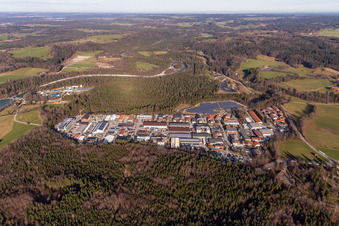 Vue aérienne de Zone industrielle FARCHET à Bad Tölz dans le département Bavière, Allemagne