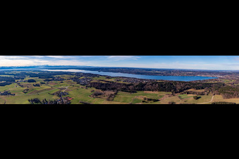 Vue aérienne de De l'est à Starnberger See dans le département Bavière, Allemagne