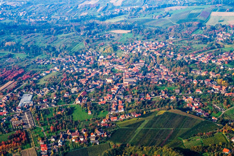 Vue aérienne de Du sud à le quartier Aspich in Lauf dans le département Bade-Wurtemberg, Allemagne