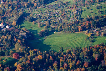 Vue aérienne de Site d'atterrissage sur Mercure à Baden-Baden dans le département Bade-Wurtemberg, Allemagne
