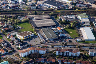 Vue aérienne de Faith Automobile sur Horstring à Landau in der Pfalz dans le département Rhénanie-Palatinat, Allemagne