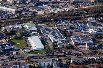 Vue aérienne de Magasin spécialisé Hammer à Horstring à Landau in der Pfalz dans le département Rhénanie-Palatinat, Allemagne