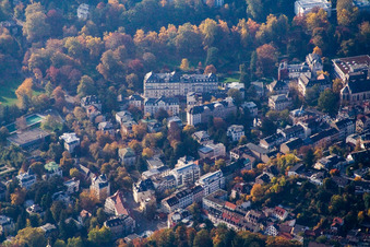 Vue aérienne de Brenners Park-Hôtel & Spa à Baden-Baden dans le département Bade-Wurtemberg, Allemagne