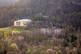 Château de la Villa Ludwigshöhe à Edenkoben dans le département Rhénanie-Palatinat, Allemagne depuis l'avion