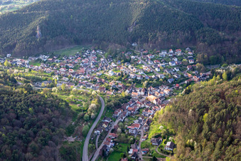 Vue aérienne de Du sud à Lug dans le département Rhénanie-Palatinat, Allemagne