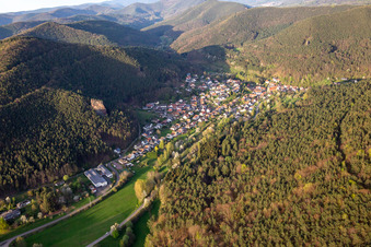 Vue aérienne de Sous le Friedrichsfelsen à Lug dans le département Rhénanie-Palatinat, Allemagne