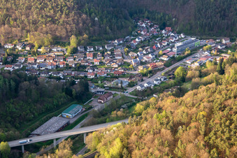 Vue aérienne de Schlossgartenstr à Wilgartswiesen dans le département Rhénanie-Palatinat, Allemagne