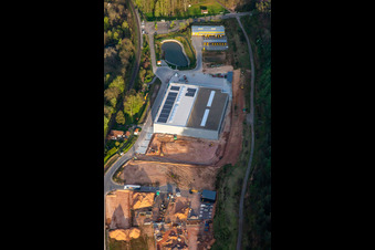 Vue aérienne de Zone industrielle de Neufeld à Wilgartswiesen dans le département Rhénanie-Palatinat, Allemagne