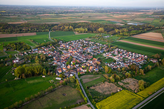 Vue aérienne de Du sud-ouest à Barbelroth dans le département Rhénanie-Palatinat, Allemagne