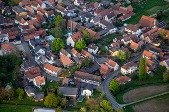 Vue aérienne de Kirchstr à Barbelroth dans le département Rhénanie-Palatinat, Allemagne