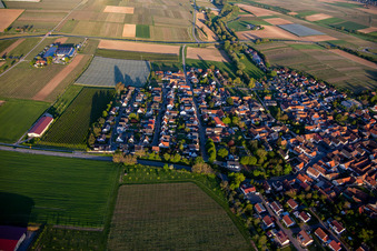 Vue aérienne de Landeckring à Impflingen dans le département Rhénanie-Palatinat, Allemagne