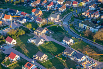 Vue aérienne de Chemin des sureaux à Kandel dans le département Rhénanie-Palatinat, Allemagne