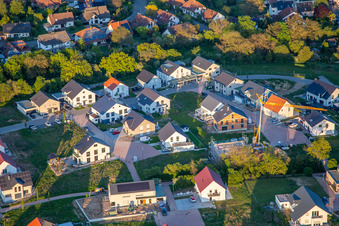 Vue aérienne de Chemin des roses et des lilas à Kandel dans le département Rhénanie-Palatinat, Allemagne