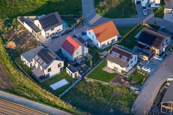 Vue aérienne de Chemin des jonquilles à Kandel dans le département Rhénanie-Palatinat, Allemagne