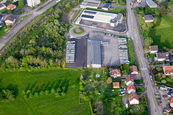 Vue aérienne de Staub Voyages, botek SAS à Rohrbach-lès-Bitche dans le département Moselle, France
