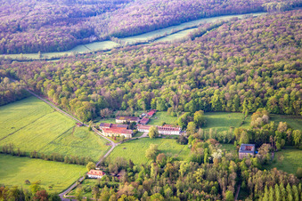 Vue aérienne de Château Bonnefontaine à Altwiller dans le département Bas Rhin, France