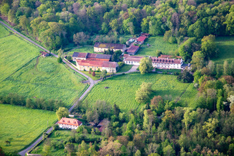 Vue aérienne de Château Bonnefontaine à Altwiller dans le département Bas Rhin, France