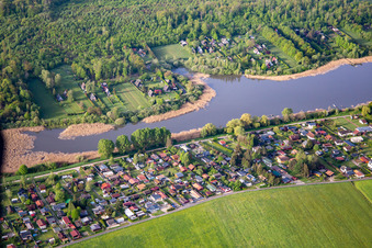 Vue aérienne de CENTRE NATURE & SPORT – MITTERSHEIM au Silberweiher à Mittersheim dans le département Moselle, France