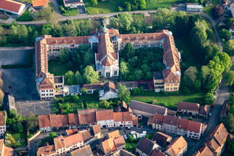 Photographie aérienne de Fénétrange dans le département Moselle, France
