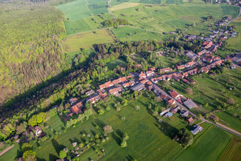 Vue oblique de Ratzwiller dans le département Bas Rhin, France